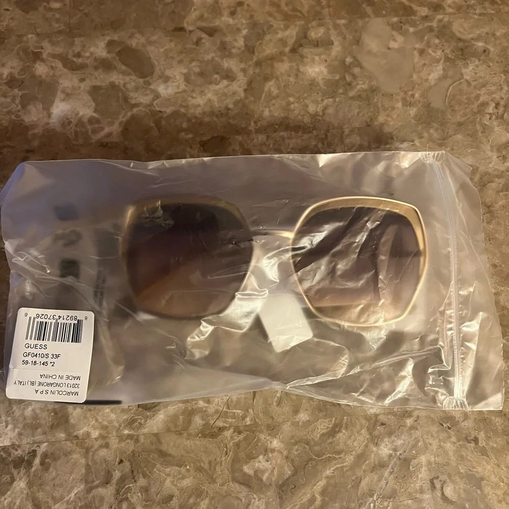 Guess Factory Brown Gradient Butterfly Ladies Sunglasses GF0410 33F 59 NWT‎ NEW
